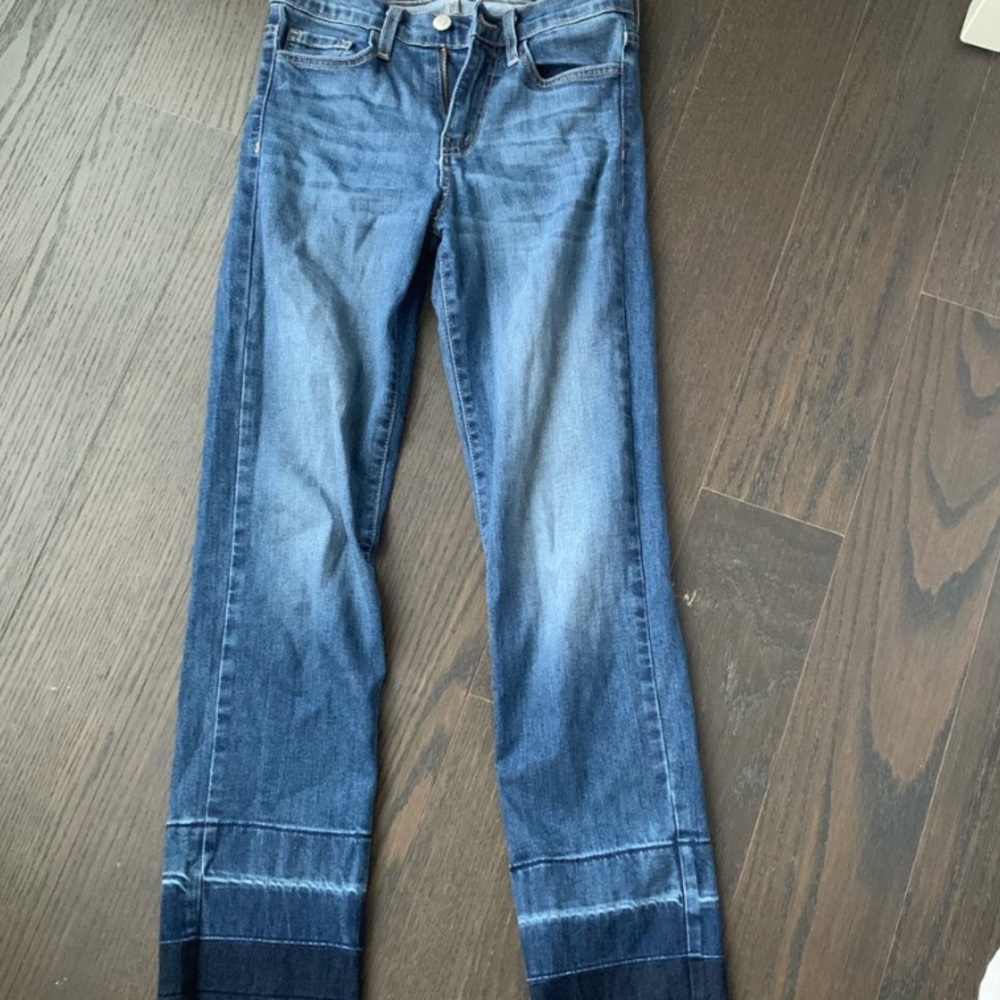 Flying Monkey Striped Flare Jeans